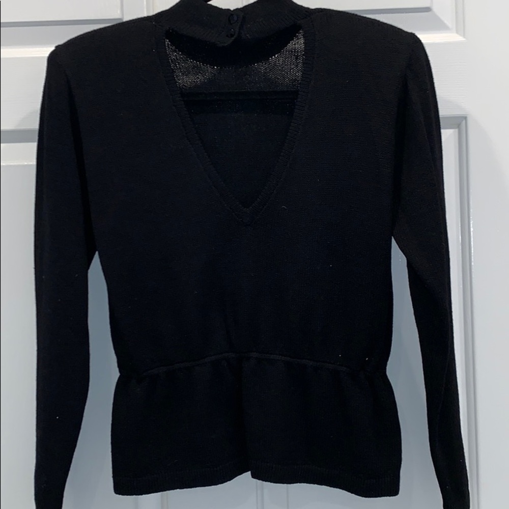 St. John for Saks Fifth Avenue vintage black top